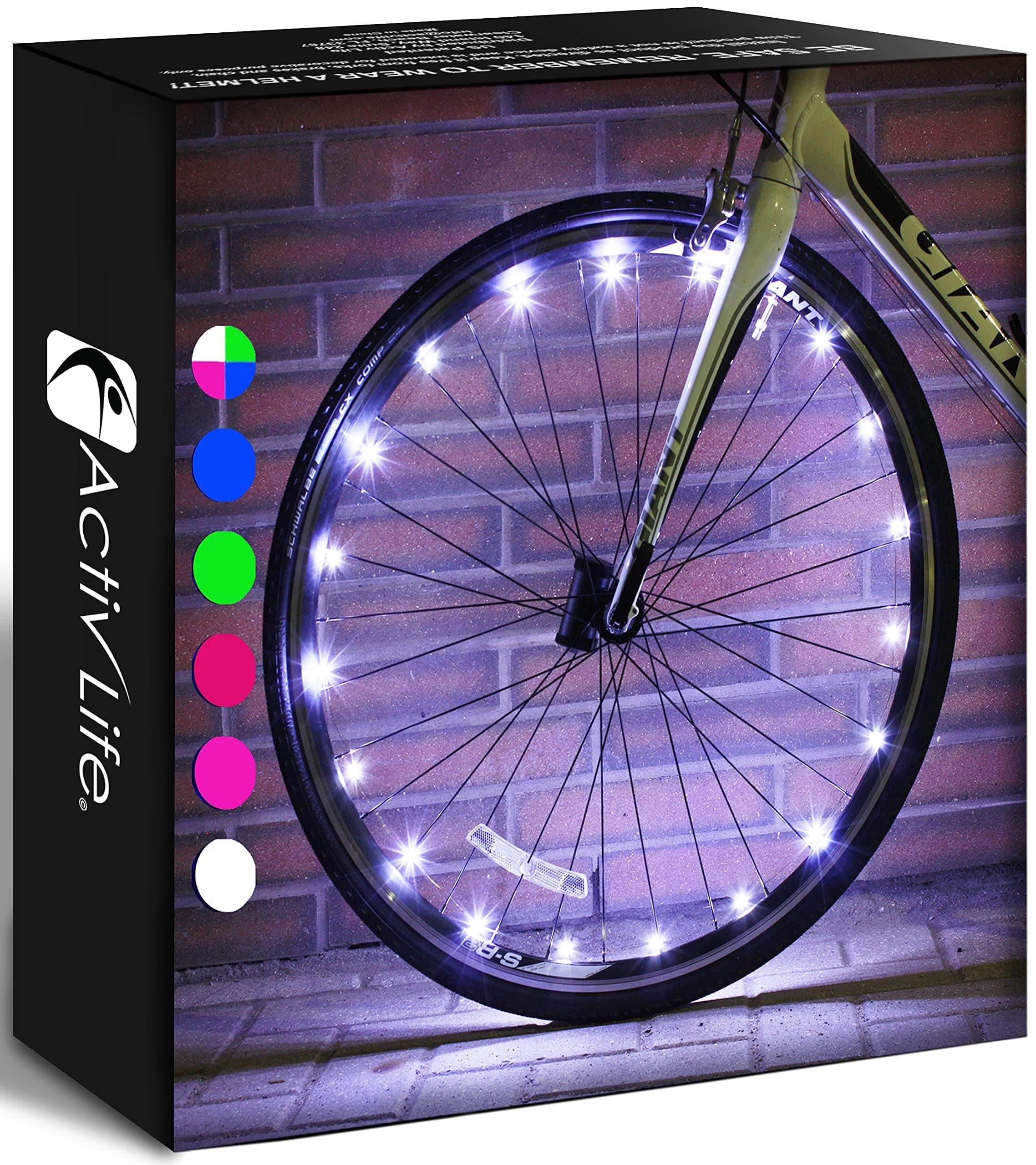 Activ Life Bike Lights (1 Tire, White) Fun Gift Ideas for Him and Her Presents - Best Unisex Gifts for Adults - Popular Bicycle Decorations for Christmas Top Xmas Bright LED Bulbs for Cool Night Rides on Amazon.ae - Price Tracker