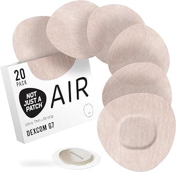 Not Just a Patch Air Dexcom G7 and Stelo Over Patches - 20 Pack, Beige على Amazon.ae - متتبع الأسعار
