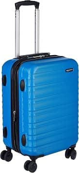 Amazon Basics Hardside Carry On Spinner Luggage- 21 inch (55cm), Material: ABS, Orange on Amazon.sa - Price Tracker