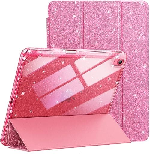 JETech Glitter Case for iPad (A16) 11th/10th Gen, Pink | Cover for 2025/2022 Model, Sparkly Glitter Design, Pencil Holder, Slim Clear Back, Kids and Girls-Friendly on Amazon.ae - Price Tracker