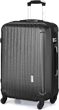 Senator Lightweight Luggage Checked Bag- Durable Hard-Shell Luggage 28 Inches Suit Case for Travel KH132 ABS Large Hard sided Luggage with Spinner Wheels 4, (Checked Luggage 28-Inch, Black) على Amazon.ae - متتبع الأسعار