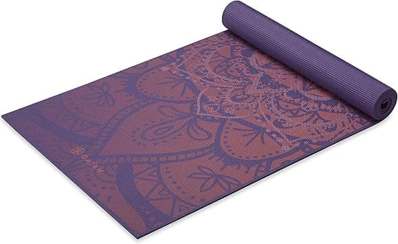 Gaiam Yoga Mat - Premium 6mm Print Extra Thick Non Slip Exercise & Fitness Mat for All Types of Yoga, Pilates & Floor Workouts (68"L x 24"W x 6mm Thick) on Amazon - Best Deal Finder