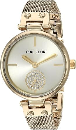 Anne Klein Women's Premium Crystal Accented Mesh Bracelet Watch on Amazon.ae - Price Tracker