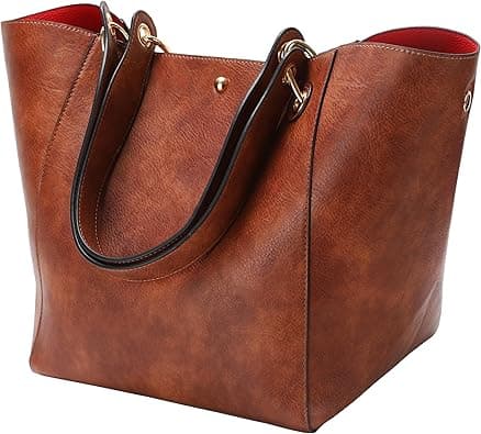 sqlp Large Work Tote Bag for Women Leather Designer Handbags Big Travel bucket bags Ladies Shoulder Bag on Amazon.ae - Price Tracker