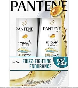 Pantene Pro-V Smooth & Sleek Shampoo(12.6 fl oz) & Conditioner(12 fl oz) Set on Amazon.ae - Price Tracker