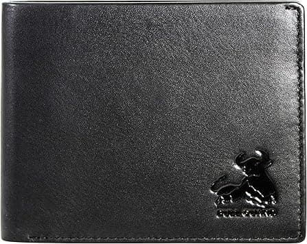 RFID Bifold Leather Wallet For Men with Flip Up ID in Vintage Buffalo Brown, Boulder Black - Napa Smooth Black, 3.5" x 4.5", Modern on Amazon.ae - Price Tracker