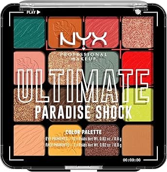 NYX PROFESSIONAL MAKEUP, Ultimate Shadow Palette, Eyeshadow Palette - Paradise Shock on Amazon.ae - Price Tracker