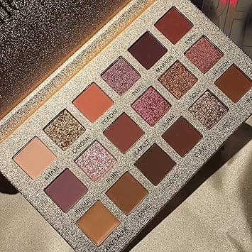 New 18 Colors Long Lasting Perfect Mix Matte And Pearl Eyeshadow Palette Collection (18 Color Gold) on Amazon.ae - Price Tracker